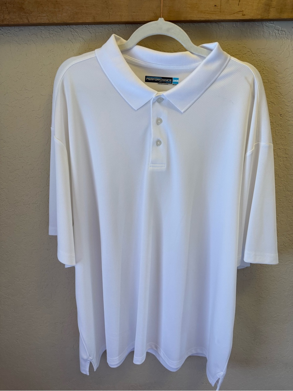 Roundtree & Yorke White Performance Polo